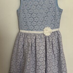 Carter’s Girls Size 6 Blue Lace Dress Flower Girl Easter Wedding